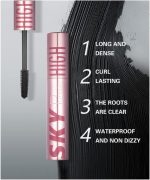 ⁦Pudaier Mascara 4D Silk Mascara Lash Extension Mascara Volume Mascara Fiber Eyelash Mascara Waterproof Long Lasting Volumizing Curling Eye Makeup 8g⁩ - الصورة ⁦5⁩