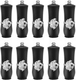 Azonee Empty Lipstick Tube, 10 Pcs Royal Style DIY Lipstick Empty Container Self-made Lipstick Mold Lip Balm Tubes (Black)
