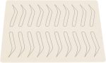 ⁦Kufoo 1mm Single Side Pattern Black Inkless Microblading Supplies, 10 PCS Microblading Practice Skin Silicon for Eyebrow Microblading Supplies Machine Parts 1mm Single⁩ - الصورة ⁦9⁩