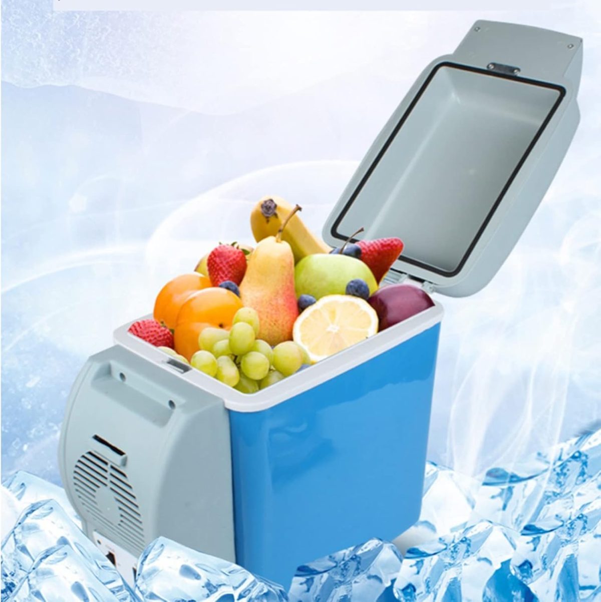 ⁦QBNZAXC Mini fridge Mini Car Fridge Car Refrigerator Car Freezer Warmer Cooler Box Compact Travel Refrigerator for Office Home⁩ - الصورة ⁦4⁩