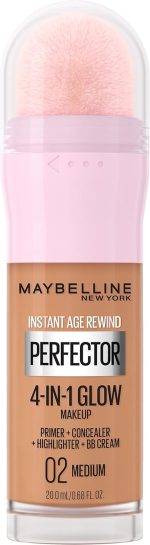 Maybelline New York Instant Age Rewind Instant Perfector 4-In-1 Glow Makeup, Medium