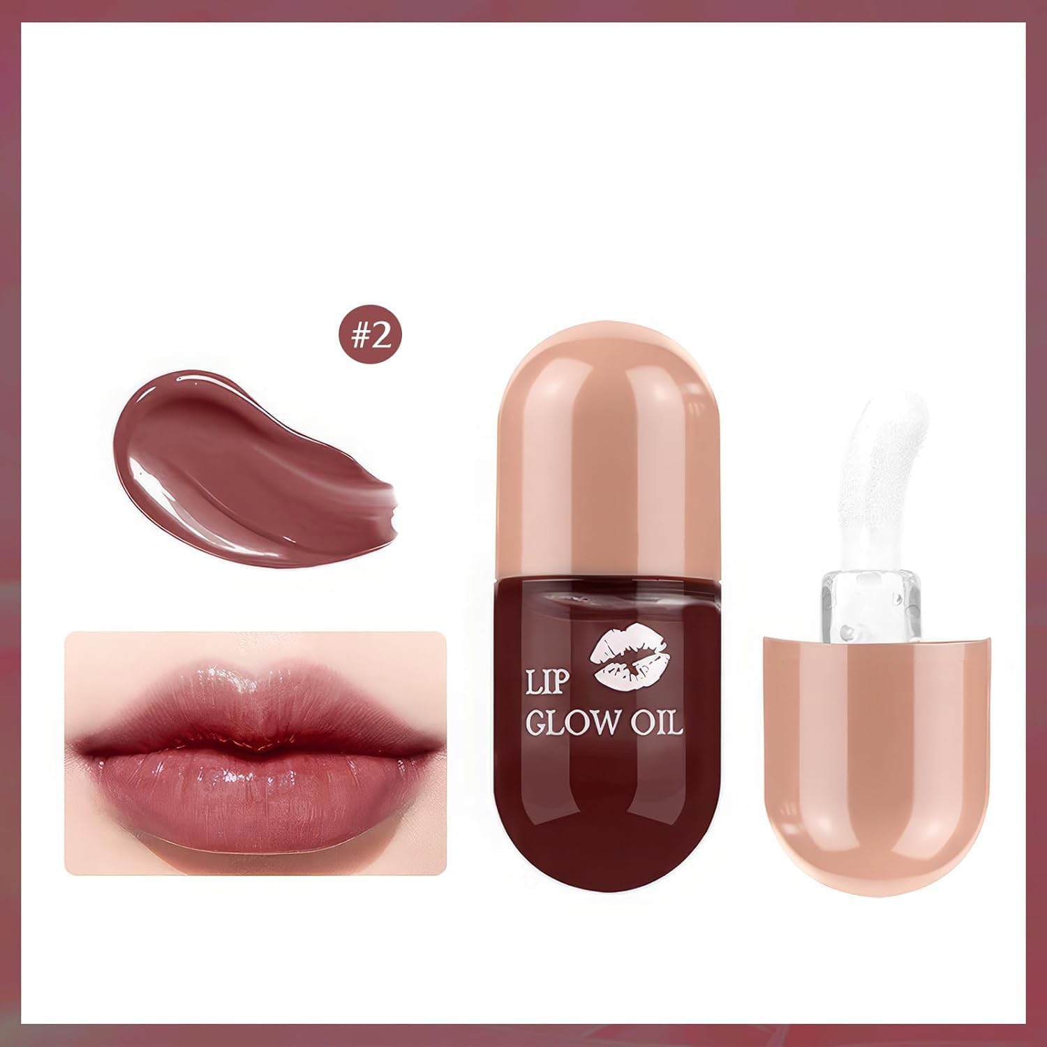 61cO-4z1SL._AC_SL1500_.jpg ملمع شفاه، مكياج شفاه بملمس ناعم وكريمي، ملون شفاه للنساء والفتيات، احمر شفاه يدوم طويلا، مكياج مرطب وغير لاصق - الصورة 3