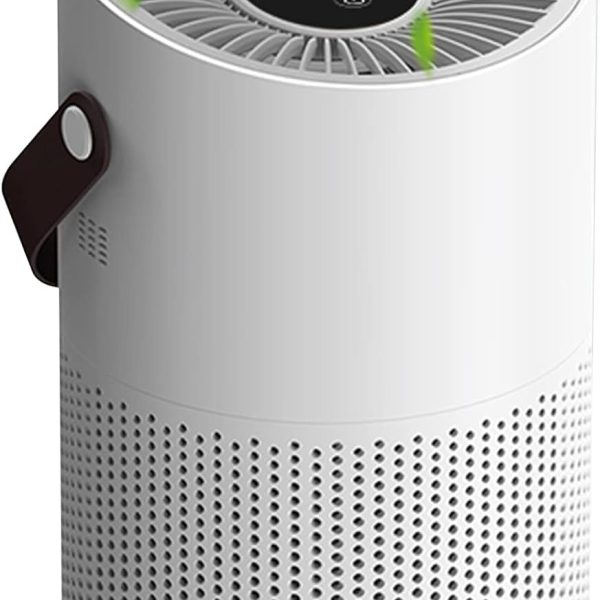 perforlld Air Purifier, USB 360° HEPA Air Filter Cleaner with 3 Speed & Low Noise,Remove 99.97% Dust Smoke Pollen Pet Dander Hair Smell, Purifies Max up to 71m²/H, for Bedroom Home Office