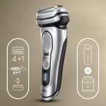⁦Braun Series 9 Shaver 9477Cc 4+1 Pro Head - Pro Electric Shaver With Mobile Charging Powercase, Silver⁩ - الصورة ⁦4⁩