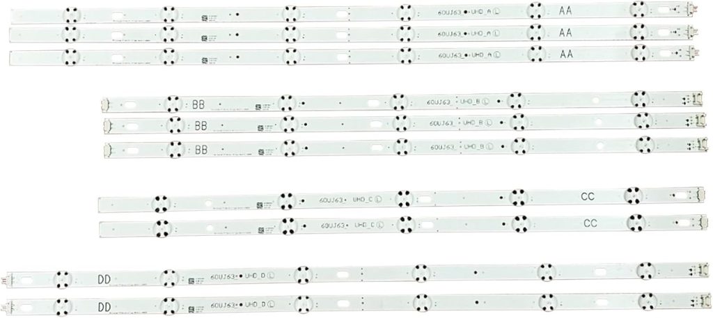 XYMJT 10 PCS/set LED backlight strip for L/G 60UJ6309 60UJ6300 60UJ6050 60UJ630V 60UJ634V EAV63673006 60UJ63_UHD_A B C D NC600DGE AAFXC