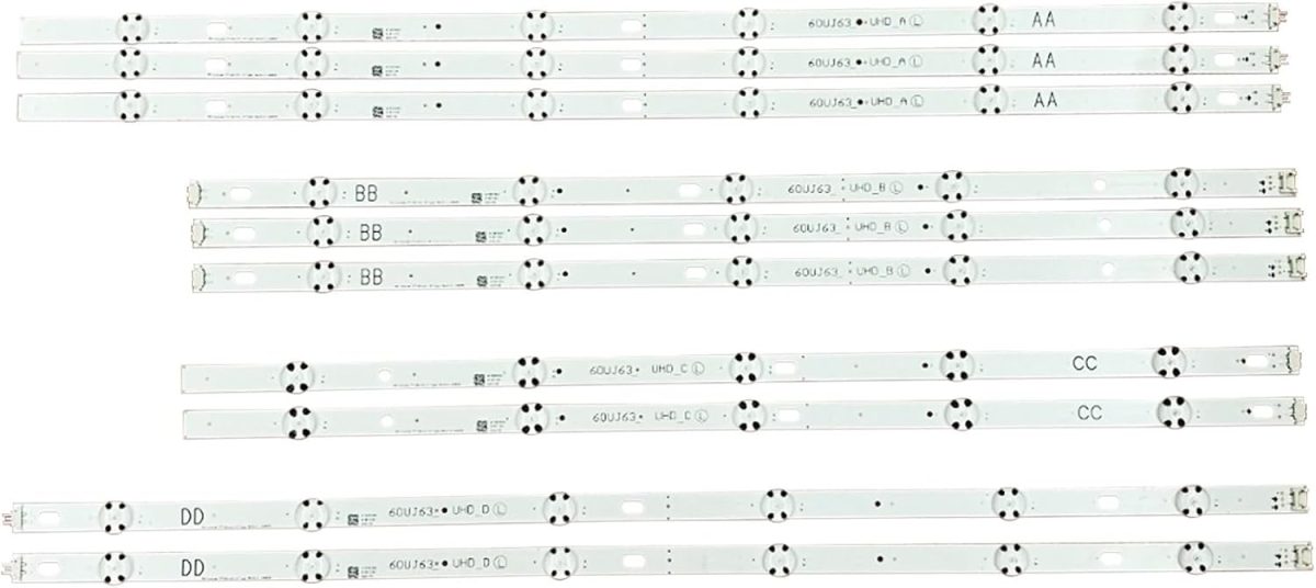 XYMJT 10 PCS/set LED backlight strip for L/G 60UJ6309 60UJ6300 60UJ6050 60UJ630V 60UJ634V EAV63673006 60UJ63_UHD_A B C D NC600DGE AAFXC