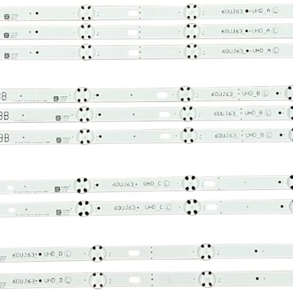XYMJT 10 PCS/set LED backlight strip for L/G 60UJ6309 60UJ6300 60UJ6050 60UJ630V 60UJ634V EAV63673006 60UJ63_UHD_A B C D NC600DGE AAFXC