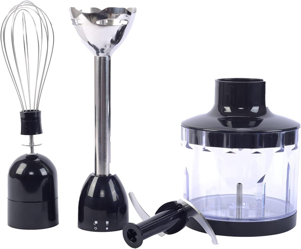 Techno Best 600 Watt Stainless Steel Hand Blender With Chopper