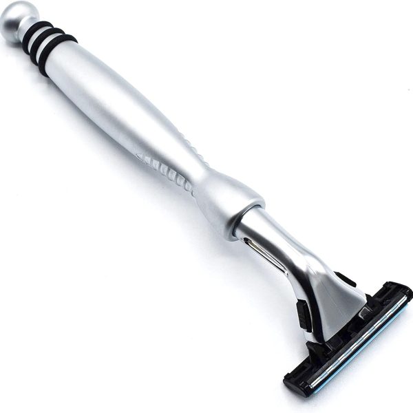 Taconic Shave's Heavyweight Chrome razor - Compatible with Gillette Sensor Blades - One Sensor Razor Blade Included