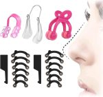 Hepiide [Upgrade] 5 Pieces Nose up Lifting Clips Nose Lifter Silicone Nose Bridge Slimming Clips Beauty Clip Tools for Women (Multicolor)