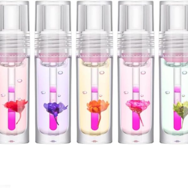 مجموعة زيت شفاه مرطب، ملمع شفاه يدوم طويلا، مرطب شفاه شفاف، احمر شفاه سائل لامع غير لاصق، مجموعة العناية بالشفاه