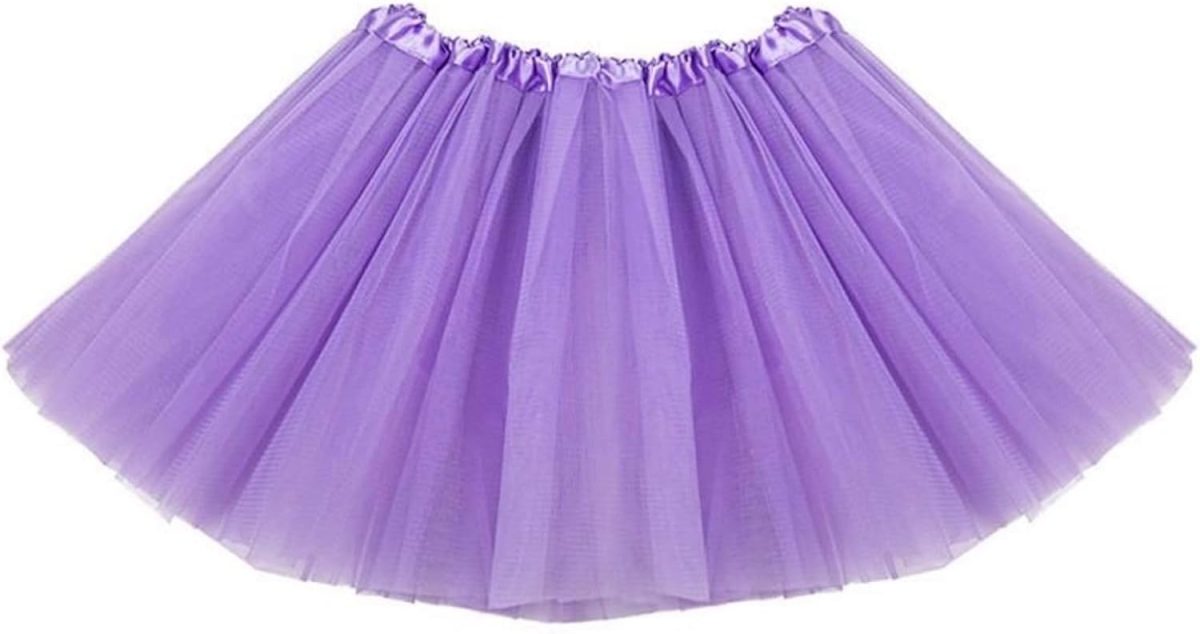 THE WHITE SHOP Kids Tutu Skirts 3 Layered Tulle, Fit Most 4-11 yrs Little & Big Girls for Dance Party Costume