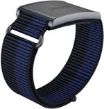 ⁦QINOUK Strap Compatible Amazfit Helio Strap, Breathable Sturdy Nylon Sport, Braided Elastic Replacement Band-Black⁩ - الصورة ⁦4⁩