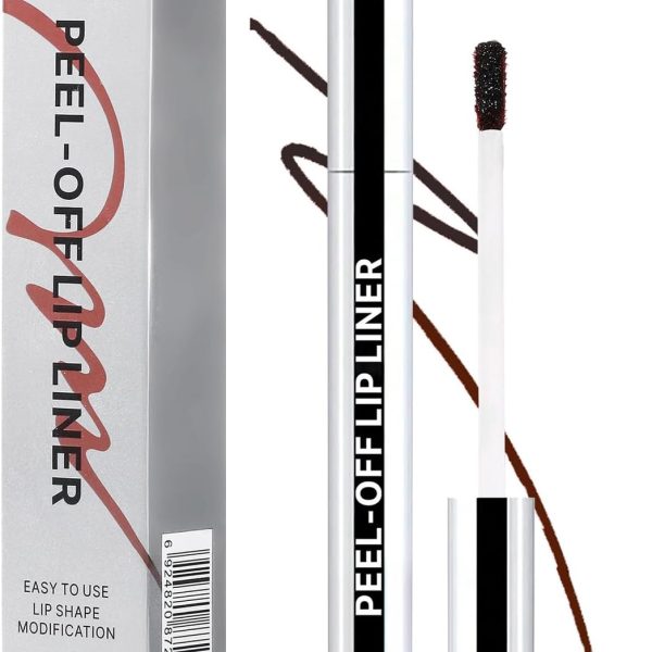 All-Day Wear Matte Peel Off Lip Stain Long Lasting Waterproof Lip Liner Highly Pigmented Non-Stick Lipstick Smudge-Proof Transfer-Proof (Mocha Smoke)