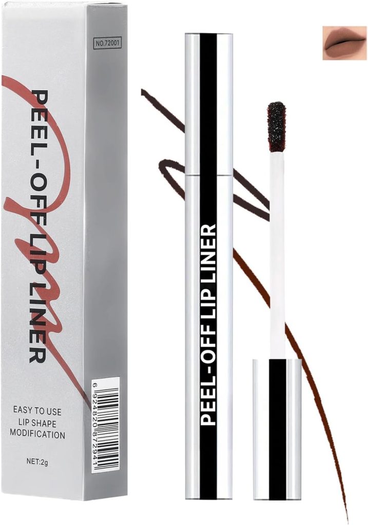 All-Day Wear Matte Peel Off Lip Stain Long Lasting Waterproof Lip Liner Highly Pigmented Non-Stick Lipstick Smudge-Proof Transfer-Proof (Mocha Smoke)