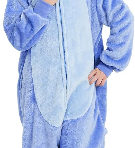 Yemnut Halloween Christmas Unisex Kids Flannel Cosplay Onesie Costume Outfit Suit for Girls and Boys