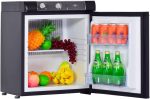 QBNZAXC Mini fridge Refrigerator 1.4 Cu.Ft 3 Way Mini Fridge Gas Small Compact Refrigerador For Truck Camping Black