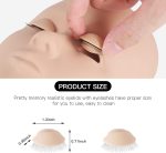 ⁦Pretty memory Lash Mannequin Head with 2 Pairs of Removable Lash Practice Eyelids, Realistic Eyelash Mannequin Head, Soft-Touch Lash Extension Supplies Lash Tech Supplies for Practice⁩ - الصورة ⁦2⁩