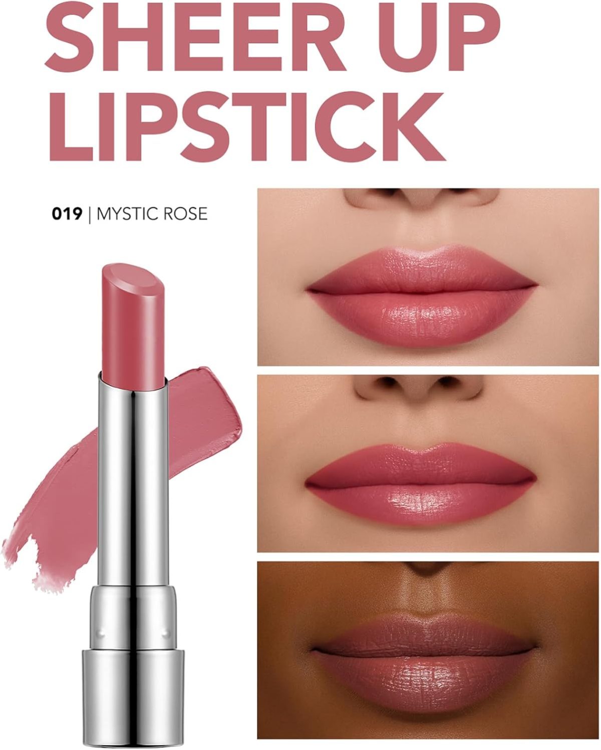 ⁦Flormar New Sheer Up Lipstick - 19 Mystic Glow⁩ - الصورة ⁦4⁩