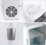 ⁦ثلاجة صغيرة محمولة للمكتب من بي بي اف في جيه ار دي دي، ثلاجة باردة وساخنة للسيارة والمنزل والسكن الجامعي للمنزل وادوات المطبخ بمقبس اوروبي⁩ - الصورة ⁦4⁩