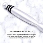 ⁦Taconic Shave's Heavyweight Chrome razor - Compatible with Gillette Sensor Blades - One Sensor Razor Blade Included⁩ - الصورة ⁦6⁩