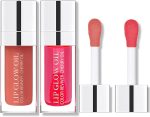 Minfei Plumping Lip Oil, Hydrating Lip Gloss Transparent Lip Blam, For Lip Care Plumping Lip Oil Not Sticky, Long Lasting Nourishing Create Glossy Shimmery Lips (Rose+Cherry Red)