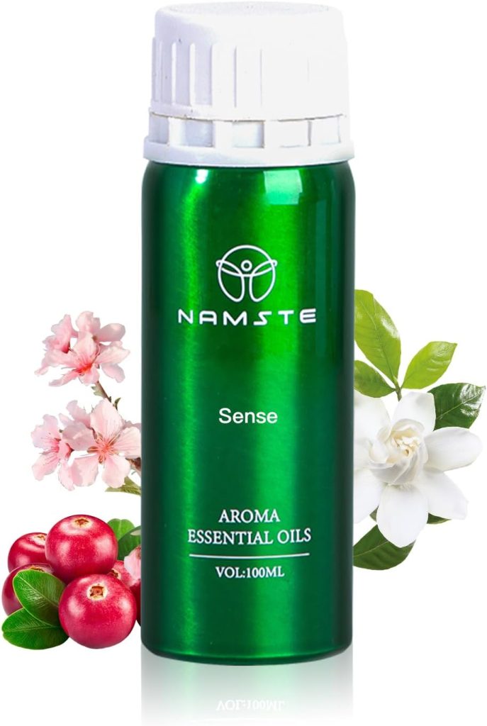 زيت عطري سينس 100 مل من نامست | زيوت عطرية ذات رائحة ممتازة لموزعات الروائح مزيج من التوت الاحمر وزهر الخوخ وخشب الصندل لرفع الحالة المزاجية