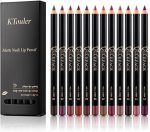 Petansy Lip Liner Pencils Set 12 Colors Waterproof Smooth Lip Pencils High Pigmented Lip Liner Set Matte Lipstick Pen