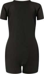 ⁦زي سباحة 2 في 1 للبنات باكمام قصيرة من يوكو، بدلة سباحة من قطعة واحدة مع تنورة سريعة الجفاف للسباحة والشاطئ والرياضات المائية⁩ - الصورة ⁦2⁩