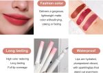⁦3Pcs Velvet Matte Liquid Lipstick Set for Women, Highly Pigmented Lip Cream, Moisturizing Nude Lip Balm, Waterproof 24-Hour Lip Stain, Ideal Gift for Makeup Lovers⁩ - الصورة ⁦6⁩