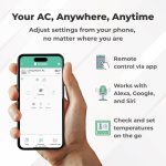 ⁦Sensibo Sky Smart Air Conditioner Controller | WiFi Thermometer Monitoring Provides Smart AC Control | Compatible with Amazon Alexa, Google Home, iOS and Android | Control Temperature From Anywhere⁩ - الصورة ⁦3⁩