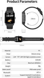 ⁦V25Z Smart Watch IP 68 Waterproof Answer/Make Call, Supports the Arabic language, Compatible with iPhone Android Phone⁩ - الصورة ⁦7⁩