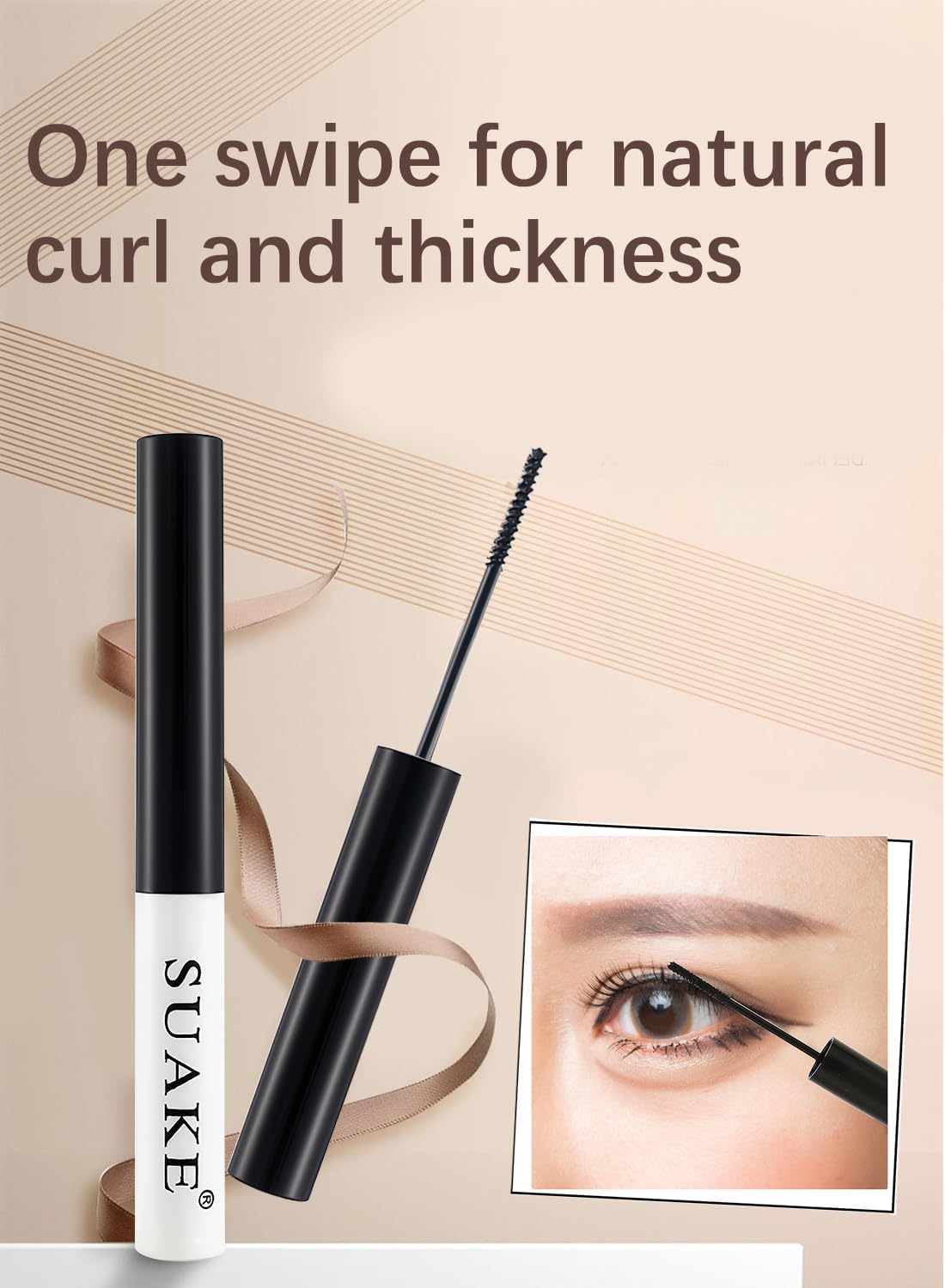 61k4Ep1XbOL._AC_SL1499_.jpg ماسكارا طبيعية خفيفة الوزن ومقاومة للماء وتدوم طويلاً للحصول على كثافة رموش كثيفة ومجعدة تخلق مظهرًا ثلاثي الأبعاد وتزيد من اتساع العينين اي اند وين أسود - الصورة 2