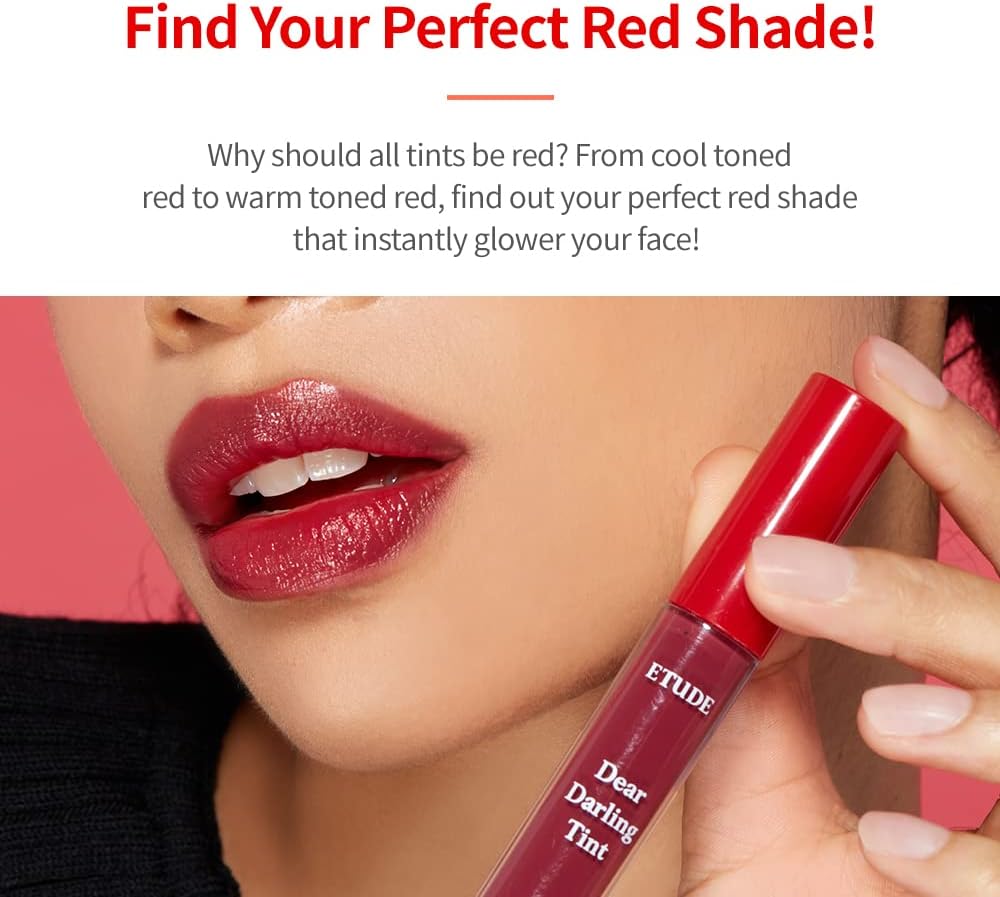 61kbsfUBdlL._AC_SL1000_.jpg Etude House Dear Darling Water Gel Tint, OR201, Red - الصورة 6