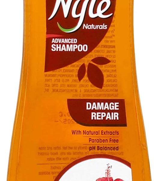 Nyle Damage Repair Shampoo with goodness of natural extracts of Shikakai, Amla, Hibiscus and Papaya for Strong & Smooth Hair (400ml)