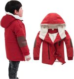 ⁦EISHOW baby-boys Soft Unisex Boys Girls Thick Hooded Jacket Casual Warm Faux Fur Coat 1-12 Years (pack of 1)⁩ - الصورة ⁦8⁩
