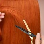 ⁦Dozmux Professional Black Gold Hairdressing Teeth Scissors Stainless Steel Barber Hair Cutting Sets Salon Multifunctional Thinning Straight Shears Tools for Mother Father's Gift⁩ - الصورة ⁦5⁩
