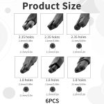 ⁦Shaver Charger, 6 Pcs Universal Shaver Converter, 6 Unique Head Shape Power Cord Supply Adapter, DC Connector, Beard Trimmer Charger, Men's Razor Charger Cable Kit, Multi-Functional Charging Solution⁩ - الصورة ⁦2⁩