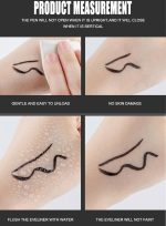 ⁦L&Wen Liquid Eyeliner Stamp Pencil, Quick Drying Long Lasting Waterproof Liquid Eyeliner Pencil, Easy to Use Eye Makeup Wear, Newbie Friendly⁩ - الصورة ⁦7⁩