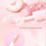 ⁦Khazna Fruity Flavors Lip Glosses, Long Lasting Moisturizing Lip Glow Transparent Lip Oil Strawberry and Peach Flavors Lip Care Lip Balm, 2Pcs⁩ - الصورة ⁦5⁩
