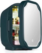 BBFVJRDD Mini fridge for office Mini Refrigerator With LED Light Cosmetic Skincare Refrigerators Makeup For Home Office And Portable Fridge Cooler Warmer