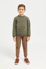 ⁦REDTAG Boys Chenille With Fleece Lining Bonded Pullover⁩ - الصورة ⁦2⁩