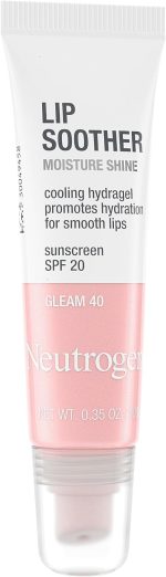 ⁦Neutrogena Moisture Shine Lip Soother w/SPF 20 (Gleam 40)⁩ - الصورة ⁦8⁩