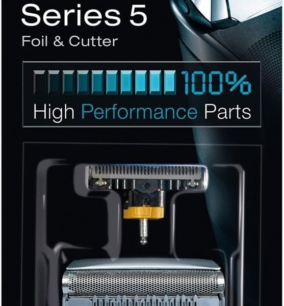 براون عبوة بديلة من الرقائق المعدنية والقاطع 5 كومبي 51S من السلسلة 5 (اكتمال 8000 360 سابقًا)، 0.32 اونصة