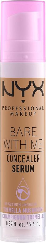 ⁦NYX Professional Makeup Bare with Me Concealer Serum, Hydrating Natural Medium Coverage Concealer For Face & Body,Upto 24Hr Hydration for Skin, Sand, 9.6 ml⁩ - الصورة ⁦7⁩