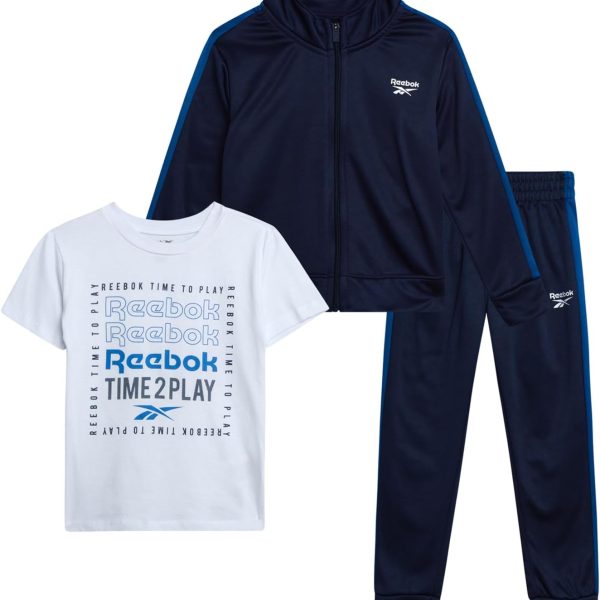 Reebok Boys B Tod Tricot Set 3pc Athletic Tracksuits