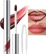 ⁦قلم تحديد شفاه قابل للتقشير، تاتو شفاه مقاوم للماء ويدوم طويلا مع ملقط، لمسة نهائية غير لامعة، احمر⁩ - الصورة ⁦6⁩
