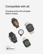 ⁦Belkin BoostCharge Portable USB-C Apple Watch Charger - MFi-Certified USB-C Charger for Apple Watch Series 9, Series 8, Series 7, Ultra, & More - Compatible w/MacBook, iPhone 15, & More - Black⁩ - الصورة ⁦6⁩