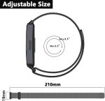 ⁦eWINNER Milanese Loop Bands for Huawei Band 10/Huawei Band 9/Huawei Band 8/ Stainless Steel Metal Magnetic Replacement Strap for Huawei Band 10/9/8 Tracker Smartwatch for Women Men⁩ - الصورة ⁦5⁩