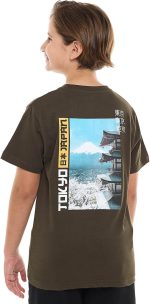 ⁦R&B Boys 125-1163Tb245-1 Print Detail T-Shirt With Crew Neck And Short Sleeves⁩ - الصورة ⁦3⁩